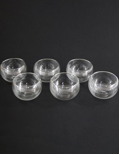 6 ADET CAM ÇİFT CİDARLI SOSLUK 50 ML 