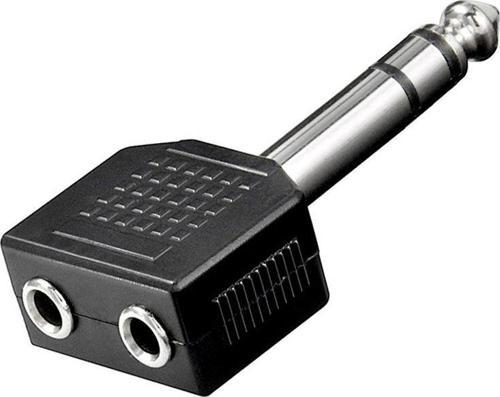 6.3 MM STEREO ERKEK / 3.5 MM ST X 2 DİŞİ ÇEVİRİCİ JACK 