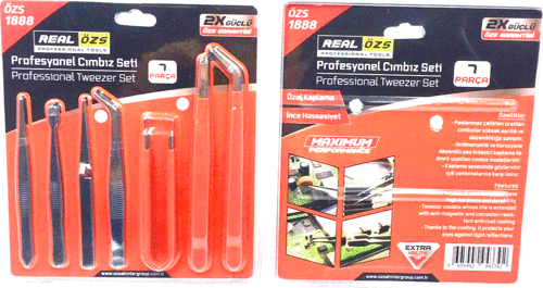 7 ADET  PROFESYONEL TEKNİK CIMBIZ SETİ 