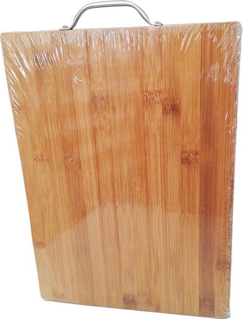 AHŞAP KOYU BAMBU KESİM PANOSU METAL KULPLU 