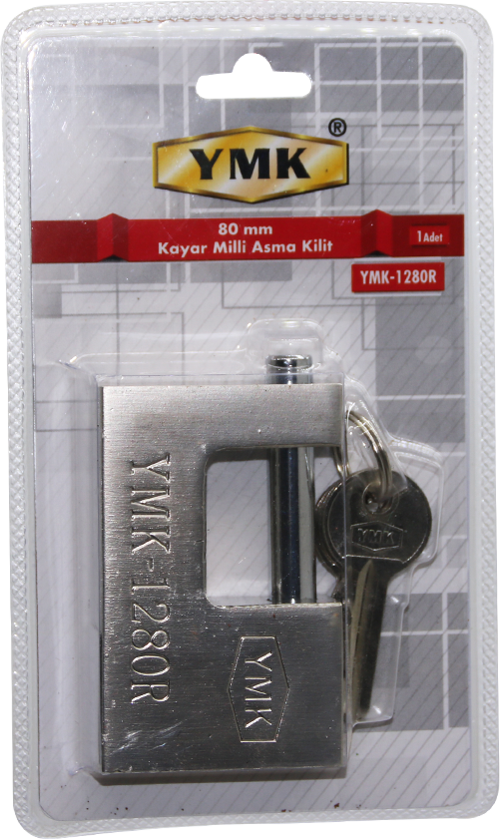 80MM GRİ KAYAR MİLLİ ASMA KİLİT