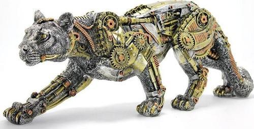 Steampunk Polyester Leopar Figürü Alk2450
