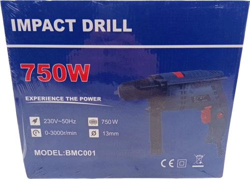 BMC-001 IMPACT DRILL DARBELİ MATKAP 13MM.750W 