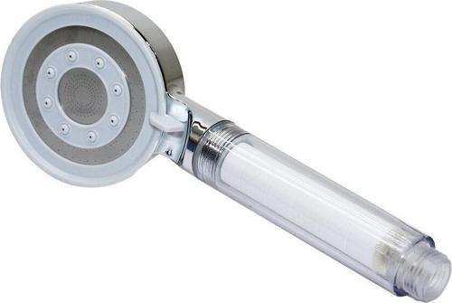 BEYAZ - KROM FİLTRELİ KADEMELİ DUŞ BAŞLIK 