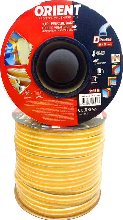 BEYAZ 76MT2X38MBOBİN FİTİL KAPI PENCERE BANT