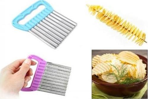 Chips Chopper Şekilli Sebze ve Meyve Dilimleyici 