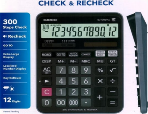 DJ-120D PLUS 12 HANELİ HESAP MAKİNESİ 