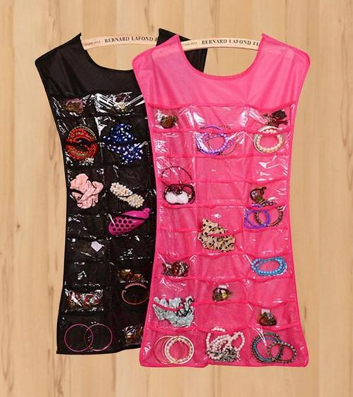 Elbise Şeklinde Takı Organizeri - Pembe 