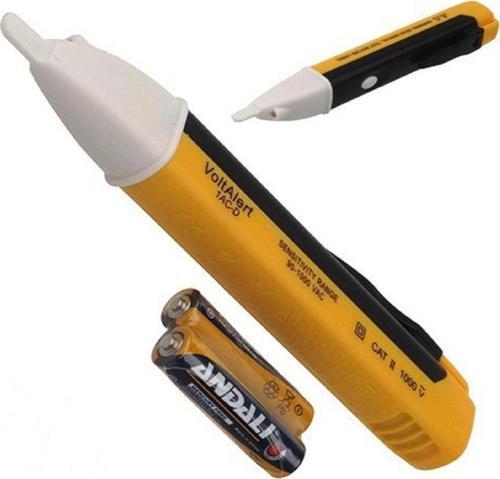 Elektrik Kaçak Dijital Kontrol Kalemi Cihazı -Dedektörlü Temassız Işıklı Kablo Voltaj Test 