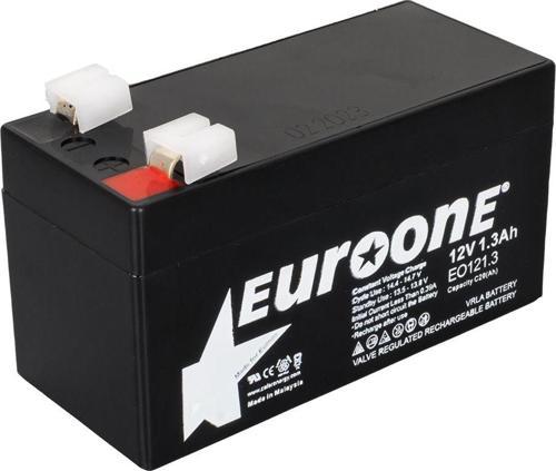 EUROONE EO121.3 12 VOLT - 1.3 AMPER AKÜ (96 X 42 X 52 MM) 