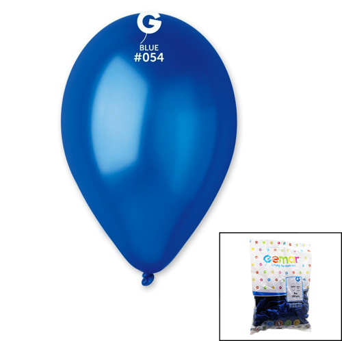 GM-110-36-54 METALİK - MAVİ BALON 11&amp;apos;&amp;apos; - 28CM - 100 ADET 