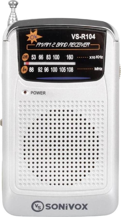 GÜMÜŞ RENK CEP TİPİ ANALOG FM RADYO VS-R104 