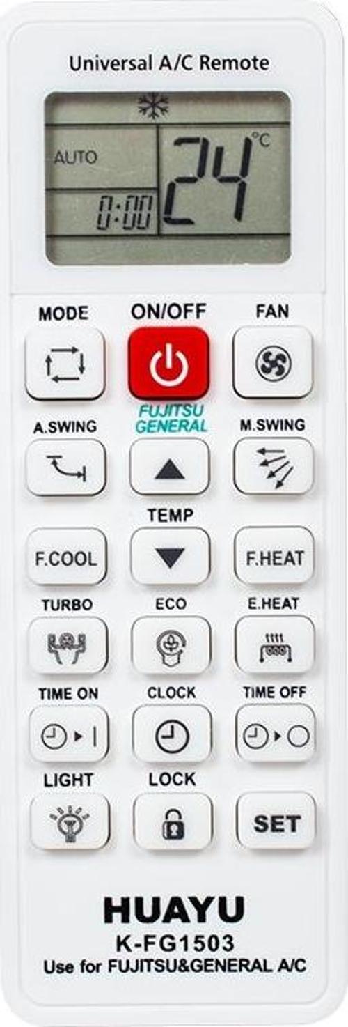 HUAYU KK K-FG1503 FUJITSU-GENERAL UNIVERSAL KLİMA KUMANDA 