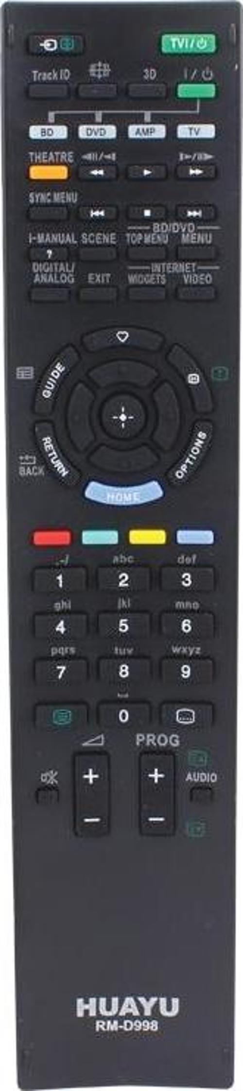HUAYU KL RM-D998 3DLİ SONY LCD-LED TV KUMANDASI 