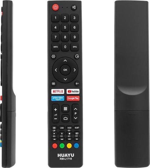 HUAYU KL RM-L1718 CHANGHONG NETFLIX- YOUTUBE- PRIME VIDEO- GOOGLE PLAY TUŞLU UNIVERSAL LCD-LED TV KU