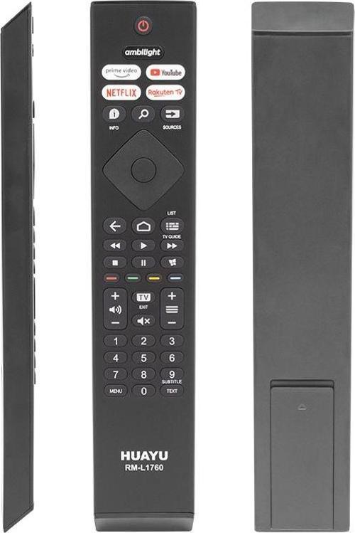 HUAYU KL RM-L1760 PHILIPS AMBILIGHT-NETFLIX-PRIME VIDEO-YOUTUBE-RAKUTEN TV TUŞLU LED TV KUMANDASI (4