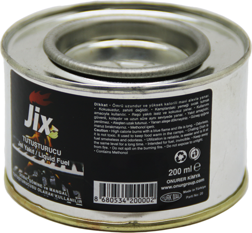 JİX TUTUŞTURUCU 200ML TENEKE JEL YAKIT 