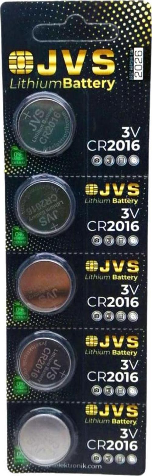 JVS CR2016 3V PARA PİLİ 5Lİ KART 
