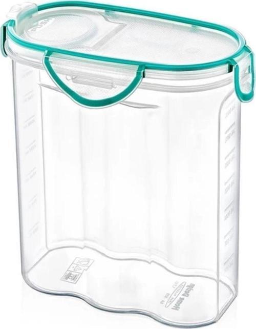 Kilitli Kapaklı Contalı Hava,Su Sıvı Geçirmez 2,4 Litre Erzak Saklama Kabı-SA590