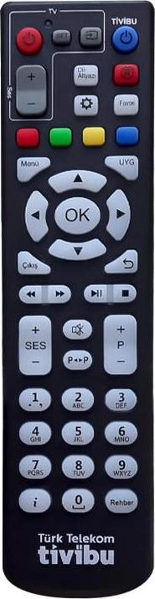 KR TIVIBU TURK TELEKOM TV AKILLI ÖZELLİKLİ UYDU ALICI KUMANDASI 