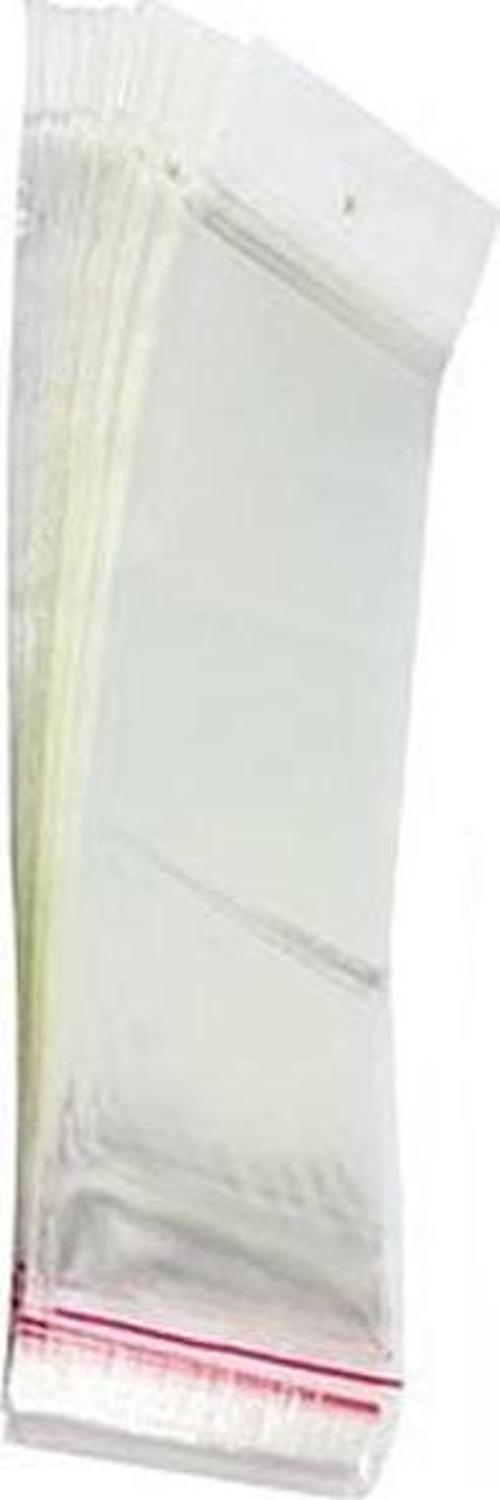 KUMANDA POŞETİ ASKILI ŞEFFAF (100 ADET) 25 CM X 8 CM 