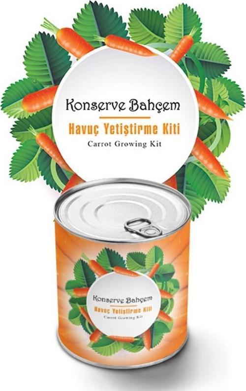 Konserve Bahçem Evde Konservede Havuç Yetiştirme Büyütme Kiti 