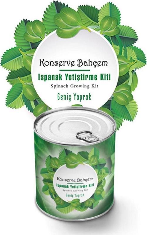 Konserve Bahçem Evde Konservede Kolay Ispanak Yetiştirme Kiti 
