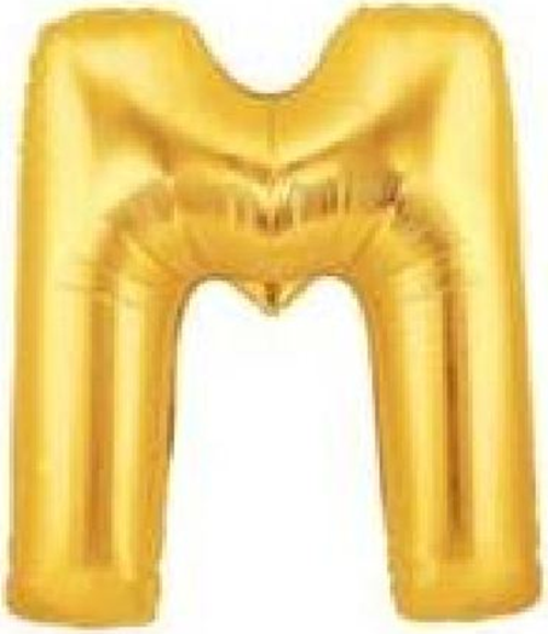 M Harf Folyo Balon Altın Renk  40 inç 