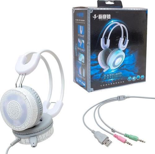 MAGICVOICE H5 3.5MM AUX GİRİŞLİ STEREO KULAKÜSTÜ LEDLİ MİKROFONLU OYUNCU KULAKLIK 