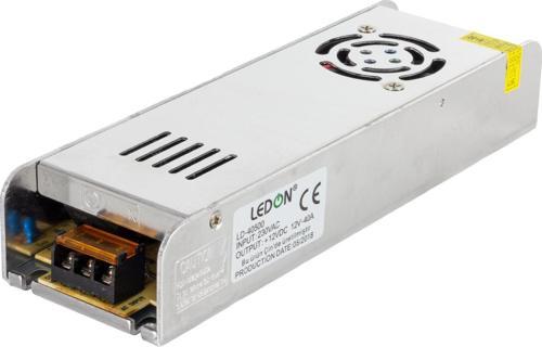 LEDON LD-40500 12V 40A 480W SLİM METAL KASA ADAPTÖR 