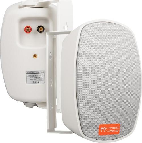MAGICVOICE MV-23 12 CM 40 WATT 2Lİ TAKIM BEYAZ TRAFOSUZ SÜTUN HOPARLÖR 