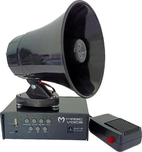 MAGICVOICE MV-800 USB KAYIT SİREN MİNİ PAZARCI ANFİ SETİ MIKNATISLI  (ANFİ+HOPARLÖR+MİKROFON) (44DEX