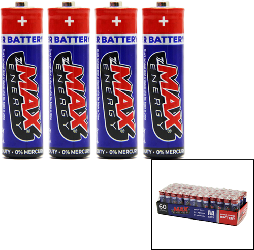 MAX ENERGY MAX-0636 PVC KALEM PİL 60 ADET 