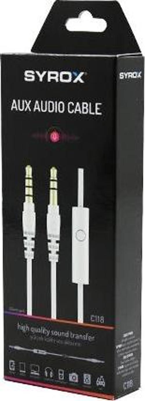 MİKROFONLU AUX AUDIO KABLO 1.5MT C118 