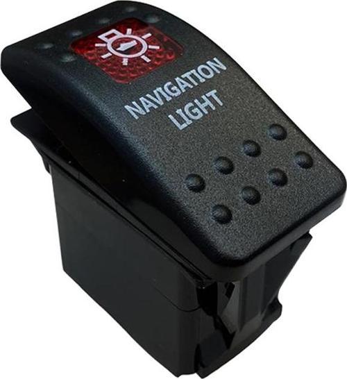 NAVİGASYON LAMBASI IŞIKLI 3P ON-OFF 12-24V MARIN SWITCH (IC-134M-S1) 
