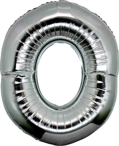 O Harf Folyo Balon Gümüş Renk  40 inç 