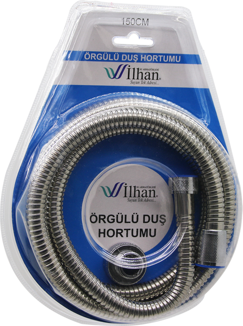 ÖRGÜLÜ DUŞ HORTUMU SPİRALİ VAKUMLU 150CM 