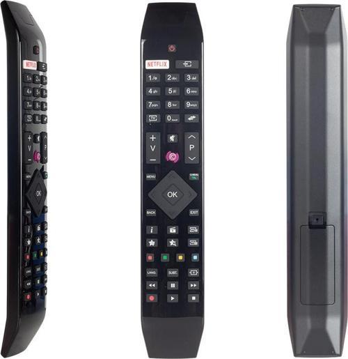ORİJİNAL KL VESTEL NETFLIX-MOR TUŞLU YENİ ÜSTÜ CAMLI-HITACHI RC 49141 LED TV KUMANDA ORJİNAL 