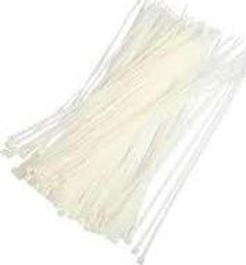 PLASTİK ÇIRT KELEPÇE 100 ADET BEYAZ 3.6X200MM. 