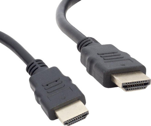 PLASTİK DÜZ SİYAH 50 CM POŞETLİ HDMI KABLO