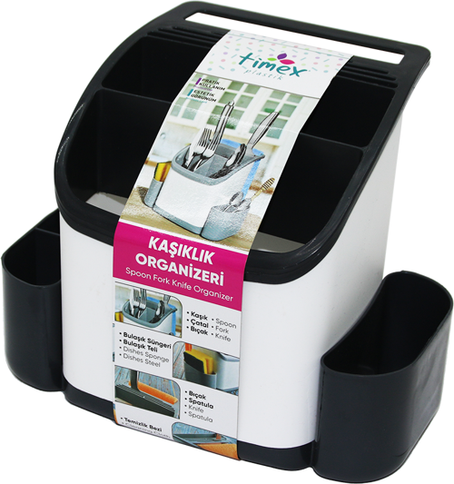 PLASTİK KAŞIKLIK ORGANİZER TEZGAH ÜSTÜ 