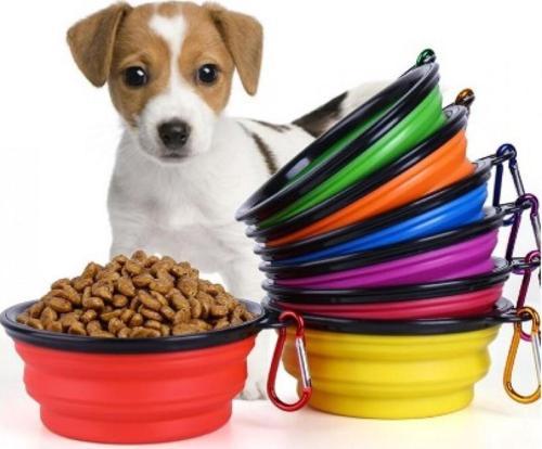 Portatif Mama Kabı Katlanabilir Evcil Hayvan Su Kabı 