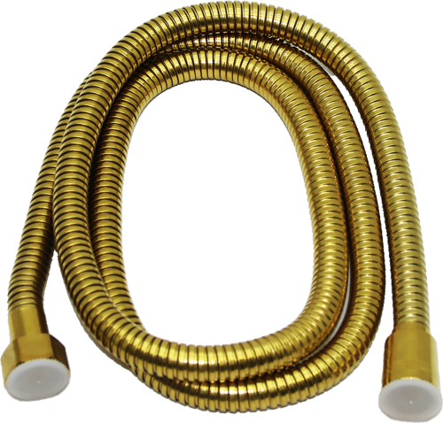 POŞETLİ GOLD SARI ÖRGÜLÜ DUŞ HORTUMU SPİRALİ 150CM 