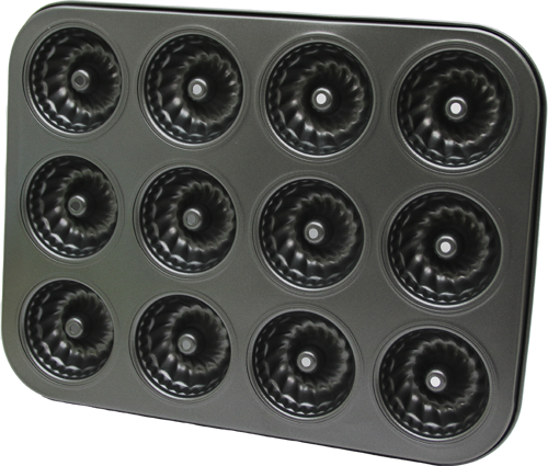 RÜZGAR GÜLÜ ŞEKİL 12 GÖZLÜ METAL MUFFIN KALIP 