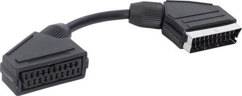 SCART ERKEK SCART DİŞİ ARA KABLO 20 CM ELEKTROMER 