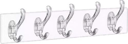 SİLİKON 5 KOLLU ŞEFFAF YAPIŞKAN ASKI 