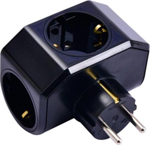 SİYAH YONCA PLUS 3LÜ TOPRAKLI PRİZ FİŞ 04-ZM 