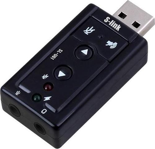 S-LINK SL-U61 USB SES KARTI 2.0 ÇEVİRİCİ ADAPTÖR 