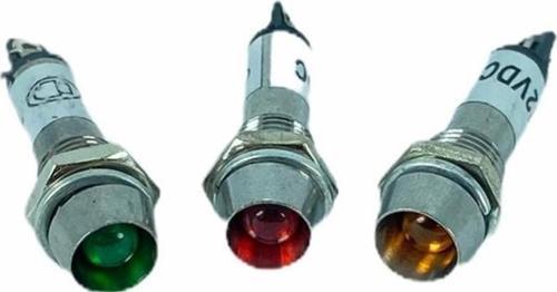 SİNYAL LAMBASI Ø8MM METAL 12V (IC-225) 