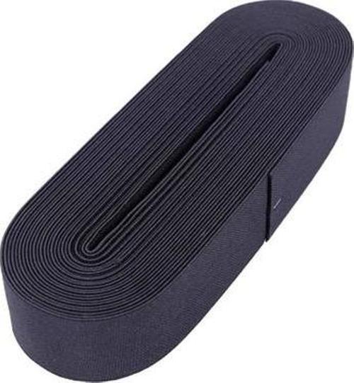 SİYAH - 4CM PAÇA LASTİK YASSI GENİŞ 10MT. 